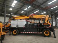 Machine à projection de béton autotractée 30m³/h avec bras robotique de 17m, pulvérisateur de béton sans fil pour tunnel minier