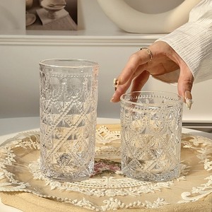 Modern Vintage Custom <strong>Glass</strong> Cup Diamond Clear Engraved Crystal Shot <strong>Glass</strong> Stemless Whiskey Wine <strong>Glasses</strong> for Bar <strong>Party</strong> - Product Image 5