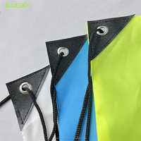 Sacs à cordon en Polyester 210D, Logo personnalisé, sac à dos de sport imperméable, sacs à cordon en Nylon bleu promotionnels
