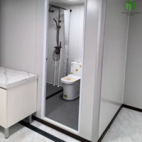 Casa Villa Prefabricada Plegable de Acero Ligero de 5 Dormitorios, Contenedor de Envío Expandible de 40 y 20 Pies, Lista para Usar en Venta