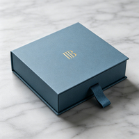 Boîte d'emballage rigide de luxe personnalisée avec logo, boîte en papier à tiroir coulissant de haute qualité