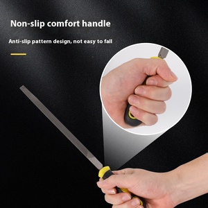Vente chaude 3 pièces ensemble métal meulage plat rond et triangulaire <span class=keywords><strong>lime</strong></span> en acier avec bâtard deuxième dents lisses - Product Image 4