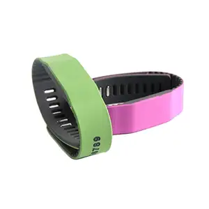 Festival Eco Friendly LF HF Chip Wristbands Price Programmable Chip Silicone RFID NFC Tag Bracelet