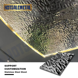 Service professionnel de pliage et de découpe, dalles de plafond en acier inoxydable à effet ondulé de 0,8 mm d'épaisseur - Product Image 5