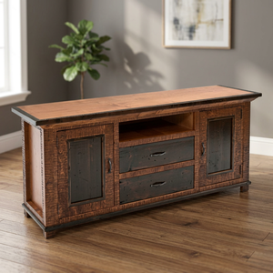 Industrial Antique Indian Solid Old Mango Wood Eco-Friendly Durable 2-Door 2-Drawer Farmhouse Storage <b>Cabinet</b> Home Villa <b>Hall</b> - Product Image 2