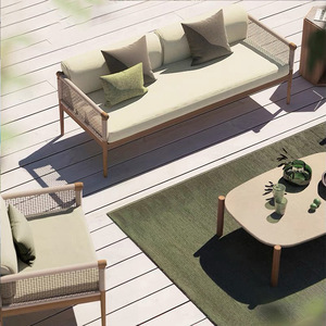 Hot Selling Garden Furniture Lounge Set Villa Leisure Pe <b>rattan</b> Aluminum Alloy <b>Sofa</b> <b>Outdoor</b> Lounge Sectional <b>Sofa</b> Furniture Set - Product Image 3