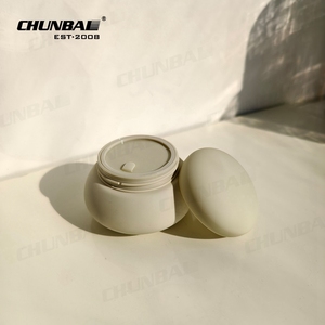 Tùy chỉnh sinh thái thân thiện Bát trứng hình dạng mỹ phẩm pmu Kem <span class=keywords><strong>Jar</strong></span> với muỗng - Product Image 6