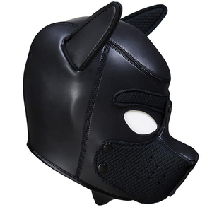 Arnés de Cabeza para Perro de Cuero PU, Diseño <span class=keywords><strong>Sexy</strong></span>, Estilo Bondage, Negro, Completamente Cerrado, para Juegos en la Cama para Mujeres Adultas - Product Image 4