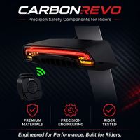 Feu arrière de trottinette électrique Carbonrevo avec clignotants pour la conduite tout-terrain, compatible, léger et résistant à l'usure