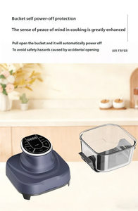 Friteuse à air numérique avec fenêtre de visualisation, saine et sans huile, avec intérieur antiadhésif, pour usage domestique, Nouveauté 2026 - Product Image 6