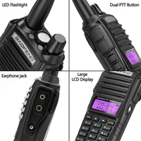 Baofeng Berkualitas Tinggi TERBARU UV82 8W BAOFENG Dual Band 2 Arah Walkie Talkie UV-82 Radio Dua Arah Terlaris