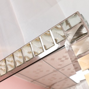 Espejo de Cuerpo Entero para Tocador con Marco Cuadrado de Cristal y Luz Led con Atenuación por Control <span class=keywords><strong>Remoto</strong></span> - Product Image 3