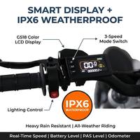 BlazeTrek M7 Pro, Motocicleta Eléctrica Resistente para Niños, Batería de Litio de 60V 27Ah, Motor de 5000W, Pantalla a Color G518, Frenos Hidráulicos