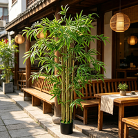 Immergrüne Dekorationsartikel Künstlicher Bambusbaum Plastik Kunstpflanze Bonsai-Topf Event-Feiertagsdekoration Hochzeitsdekoration Weihnachtsgeschenke