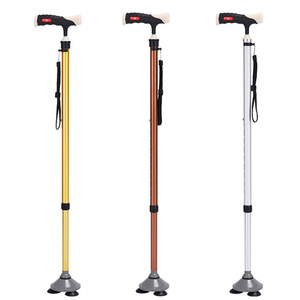 Aluminum Alloy Three Legged <b>Cane</b> Adjustable Height 43.3in For Medical And Outdoor Use - Product Image 2