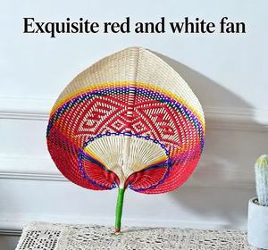 Decorazione da appendere fatta a mano a forma di pesca in bambù intrecciato, minimalista ed ecologica, per l'arredamento estivo di casa, arte fresca e creativa per il soggiorno - Product Image 5
