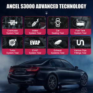 Kfz-Rauch lecktest werkzeug ANCEL S3000 <span class=keywords><strong>Auto</strong></span>-Rauchleck detektor Werkzeug Luft für Motorrad rohr DC 12V EVAP Rauch maschine - Product Image 6