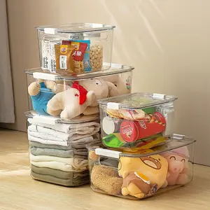 Caja de almacenamiento de plástico para el hogar con bordes redondos y diseño resistente a altas temperaturas seguro a buen precio personalizado al por mayor