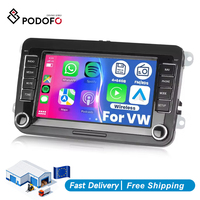 Autoradio Android Podofo 7'' 4+64G avec Carplay/Android Auto sans fil, GPS, WIFI, BT, FM pour Volkswagen/VW/PASSAT/POLO/GOLF 5 6/TOURAN