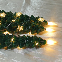 LED Weihnachts baum geformte Konus LED Eco Kerze mit Tupfen Kupferdraht Design 2PCS Flammen los für Holiday Home Party Dekor