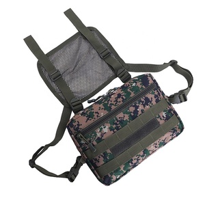 Bolsa de pecho ajustable para hombre, arnés táctico Molle, aparejo de pecho, riñonera de hip-hop - Product Image 2