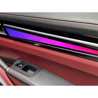 Lumières d'ambiance en cristal de luxe et caches de haut-parleurs LED Grilles de haut-parleurs multicolores pour Porsche Cayenne 2018-2023