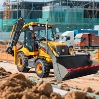 Chargeuse sur pneus chinoise Yaweh 3cx 2 tonnes 4x4, modèle Tlb Jcb 388, à vendre
