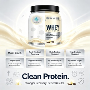 LuvVita OEM Hydrolyzed Whey Protein Isolate <strong>Powder</strong> 25g Protein 5.5g <strong>BCAAs</strong> for Muscle Recovery &amp; Strength Support - Product Image 4