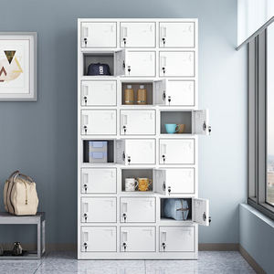 Armoire de rangement en acier avec <span class=keywords><strong>2</strong></span>/4/6/9/12/15/18/24 porte Armoire casier en métal 3 portes armoire armoire en acier casier - Product Image 6