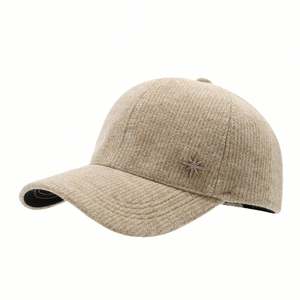 Gorro de Béisbol Tejido de Color Sólido para Invierno 2025, Unisex, Moderno, Cálido, Informal, Deportivo, con Diseño Metálico de Nieve - Product Image 5