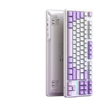 Wireless RGB Backlit Mechanical Keyboard USB/USB-C/2.4G Interface Waterproof Gasket-Mounted Side-Printed Keycaps Gaming Use No