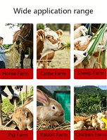 Broyeur de fourrage multifonctionnel en fonte durable pour herbe humide et sèche, coupe-ensilage et machine de traitement des aliments pour animaux
