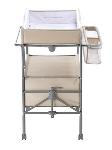 Offre Spéciale <span class=keywords><strong>Table</strong></span> <span class=keywords><strong>à</strong></span> <span class=keywords><strong>langer</strong></span> pour bébé <span class=keywords><strong>à</strong></span> cadre en acier <span class=keywords><strong>à</strong></span> hauteur réglable <span class=keywords><strong>à</strong></span> 4 positions avec étagères de rangement pour un usage domestique nouveau-né - Product Image 5