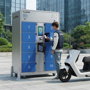 Gabinete Inteligente para Intercambio de Baterías WL 6010, 10 Compartimentos, Impermeable para Exteriores, Estación de Intercambio de Baterías Compartidas para Bicicletas Eléctricas y Scooters - Product Image 5