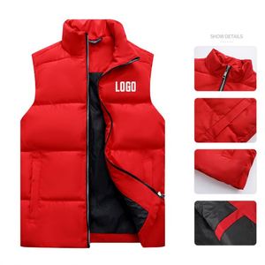Chaleco de Plumón para Hombre de Alta Calidad, Chaqueta Casual de Otoño e Invierno, Cortavientos y Cálida, Chaqueta con Cremallera y Logotipo Personalizado para Hombre - Product Image 2