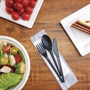 ช้อนพลาสติกสีขาว15cm แบบใช้แล้วทิ้งช้อนบนโต๊ะอาหารแบบสีเขียว - Product Image 2