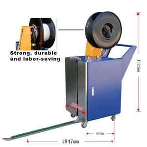 Semi Automatic Pallet <b>Strapping</b> Machine Vertical PP Belt Band Carton Box Pallet <b>Strapping</b> Machine - Product Image 3