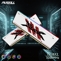 PUSKILL New Design DDR4 RGB RAM 8GB/16GB/32GB 3200MHz/3600MHz for Desktop Gaming in Stock