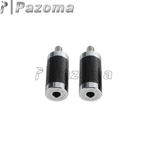 Glissières de barre de crash de moto pour Harley Davidson | Extrémités de glissière de billette en aluminium et fibre de carbone/extrémités de billette de remplacement - Product Image 2