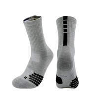 Chaussettes de sport de compression Elite pour la course, le cyclisme aéro, le basketball – Chaussettes de basketball épaisses tricotées mi-mollet OEM