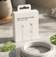 2 in 1 Pabrik Grosir Kabel Pengisian Cepat USB-C ke USB-C 5A 1m 2m 240W untuk Komputer Kamera 15/16/17 Macbook & Printer