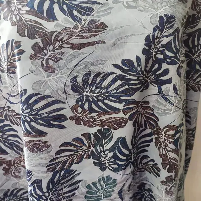 Tela viscose de poliéster chiffon para vestidos, impressão digital 100%