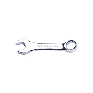 Stubby Combination Wrench Elliptical <b>Panel</b> Hardened Chrome Vanadium Tempered <b>Mirror</b> Satin Finish Multi Size Hand Tool - Product Image 1