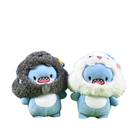 Porte-clés en peluche premium Requin Géant, pendentif interactif, jouet rembourré de haute qualité, breloque de sac anime populaire