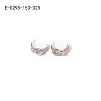 Pendientes de Nudo de Acero Inoxidable 316L, Chapados en Oro PVD, Resistentes, Sostenibles, Joyería de Moda