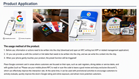 Support d'affichage intelligent NFC NTAG215 avec carte à puce, étiquette QR étanche en acrylique pour avis Google, idéal pour table de restaurant, comptoir de magasin