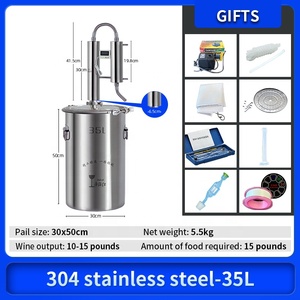 60L 304 thép không gỉ Nhà chưng cất rượu <span class=keywords><strong>Whisky</strong></span> rượu Brandy rượu thiết bị chưng cất - Product Image 5