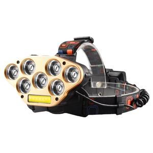 Linterna frontal recargable Cross Border 7Led 1Cob de 4200 mAh, impermeable, para senderismo, camping, ciclismo, pesca y uso nocturno. - Product Image 4