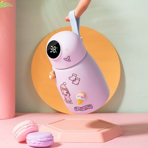 2025 nuevo 304 termo inteligente de acero inoxidable para niños dibujos animados lindas tazas de agua creativas botellas de vacío de doble pared para regalo de niños - Product Image 6
