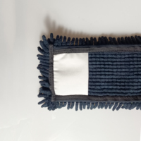 Tête de balai serpillère en chenille 80/20 polyester/nylon, tampon de rechange en microfibre 42x13cm, pour nettoyage humide et sec des sols, lavable, réutilisable, absorbant